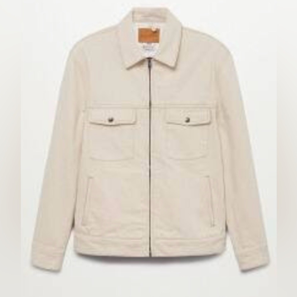 Men’s Mango L Ecru Jacket